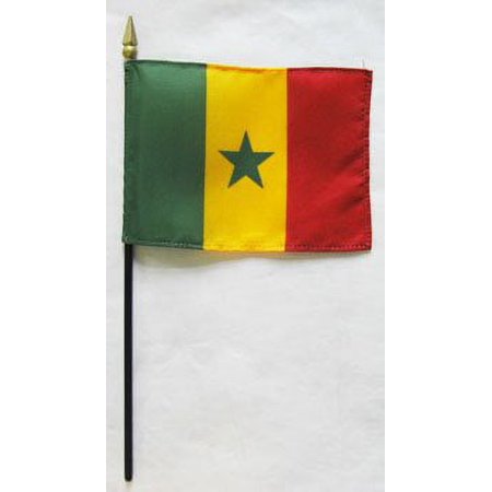 Senegal - 4"X6" Stick Flag