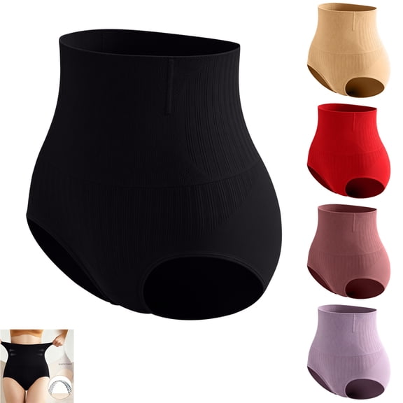 jiaxiM Compression Shorts for Women 4-in-1 High Waisted Tummy Control Underwear Seamless Lifting Yoga Slim Panties