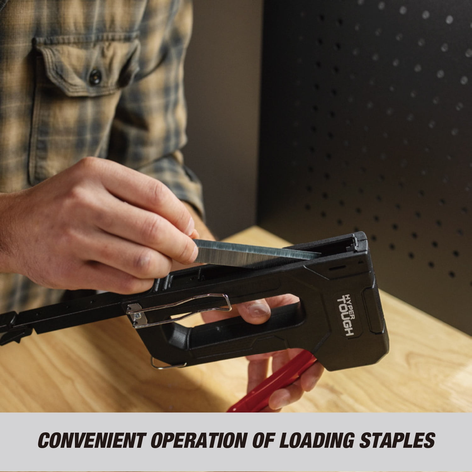 Hyper Tough Staple Gun for Heavy & Light Duty Staples