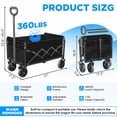 thumbnail image 2 of Carro Plegable LIAPOTT, Capacidad de 74 kg, Ruedas 360°, 2 of 8