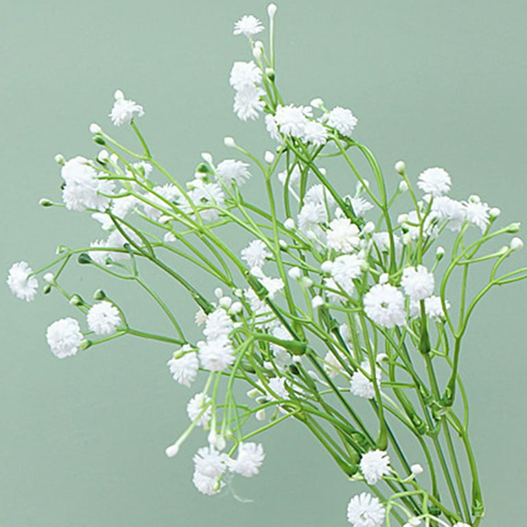 Omldggr 5 Pack Potted Babys Breath Artificial Flowers, 5 Colors Faux Baby  Breath Flowers in Pots Gypsophila Plants Artificial Babies Breath Flowers