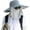 Hyp008-lightgray, variant on Women Wide Brim Face Mask Sun Hat Detachable Neck Face Flap Ponytail UV Protection Visor Hat Garden Fishing Hiking