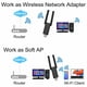 Redcolurful Adaptateur Wifi Usb3.0 Double Bande de 2,4 G/5 G avec Antenne pour Ordinateurs de Bureau/mac/ordinateur Portable – image 4 sur 8