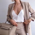 thumbnail image 4 of Women's cardigan jacket European and American fashion lapel slim fit cardigan small suit, 4 of 6