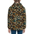 thumbnail image 6 of Kdxio Teal Leopard Pattern Kids Boys Girls Zip Up Hoodie 3D Printed Hooded Sweatshirt Hoody Coat with Pocket 7-12 Y-Small, 6 of 6