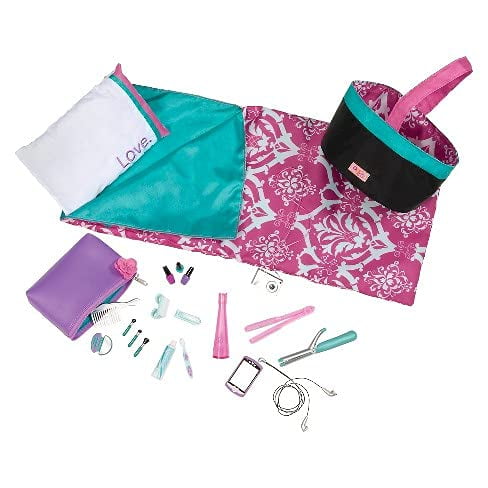 Our Generation Slumber Party with Sleeping Bag Doll Accessory Set for 18\ Dolls"