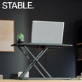thumbnail image 4 of VIVO Black 24" Single Top Ergonomic Scissors Lift Keyboard and Mouse Riser, 4 of 9