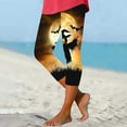 thumbnail image 2 of SwiftWear Women's Fall Cute Pumpkin Print Capri Leggings Pants - Halloween Theme High Waisted Capris Comfort Stretch S-3XL​, 2 of 5