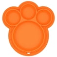 thumbnail image 3 of Naiovety de cena para niños, alimentación de silicona, frutas, dividido, cuenco, forma de pata, vajilla de alimentación, juguete para Mostrada Naranja Naiovety HA003350-03, 3 of 6