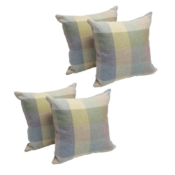 17-inch Jacquard Throw Pillows with Inserts (Set of 4) 9910-S4-ID-014