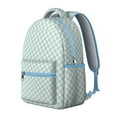 thumbnail image 2 of Green Checkered Backpack for School,Cute School Bag,Schoolbag with Adjustable Shoulder Straps & Padded Back,15.3"x11"x7.1".﻿, 2 of 6