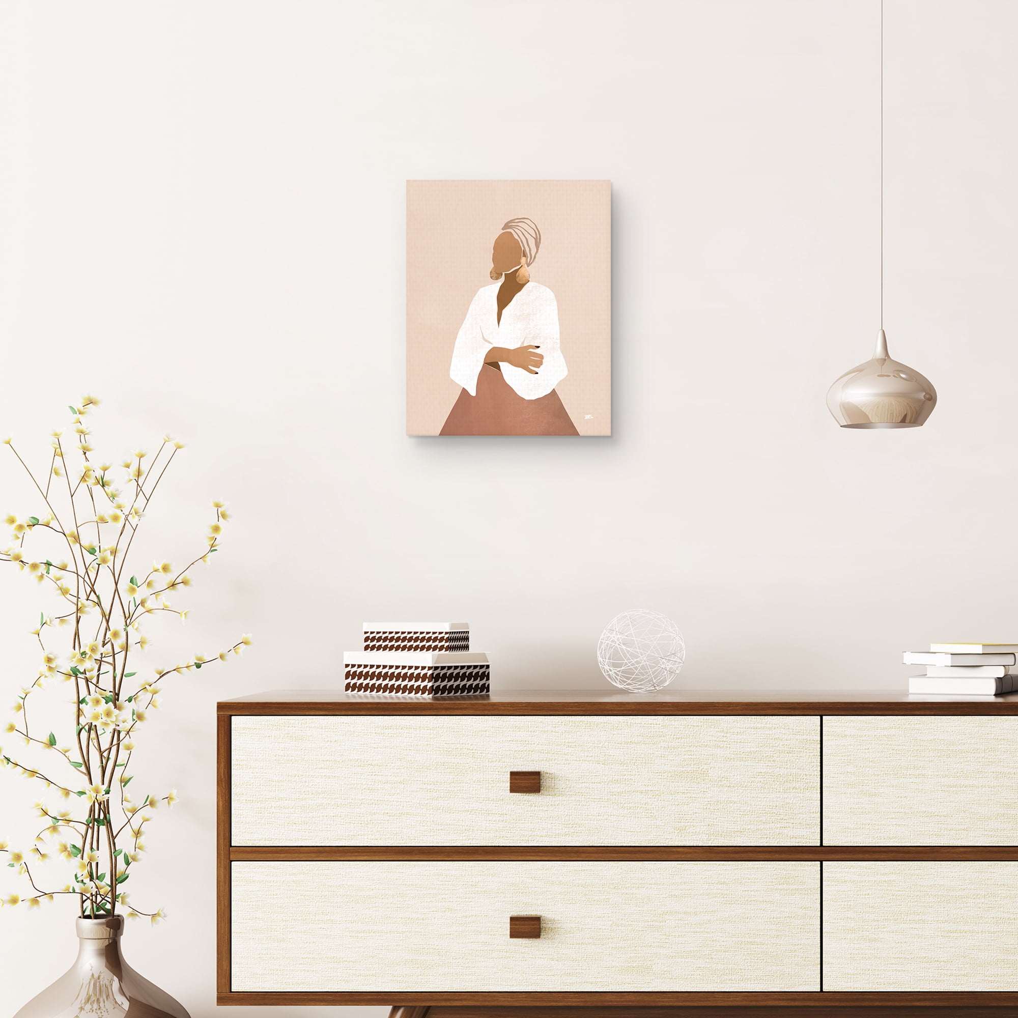 Celia (pink) by Bria Nicole Canvas Art Print