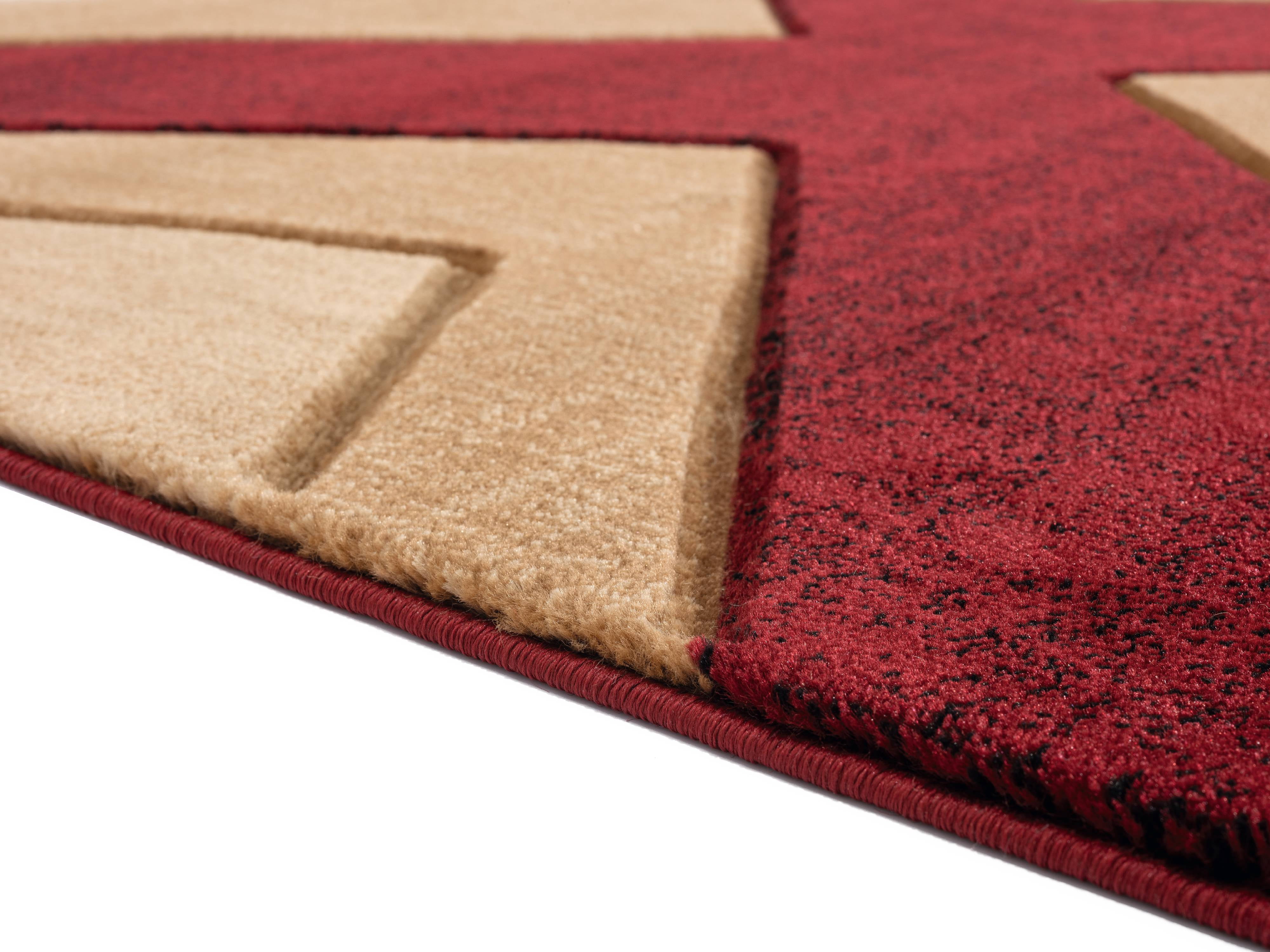 United Weavers Drachma Rimini Modern Abstract Area Rug, Burgundy, 7'10" x 10'6"