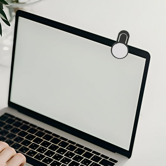 EXHUMKY Orange Rear View Mirror for Computer Desk and Office Monitor, Easy to Install, Ideal for Home and Work Use