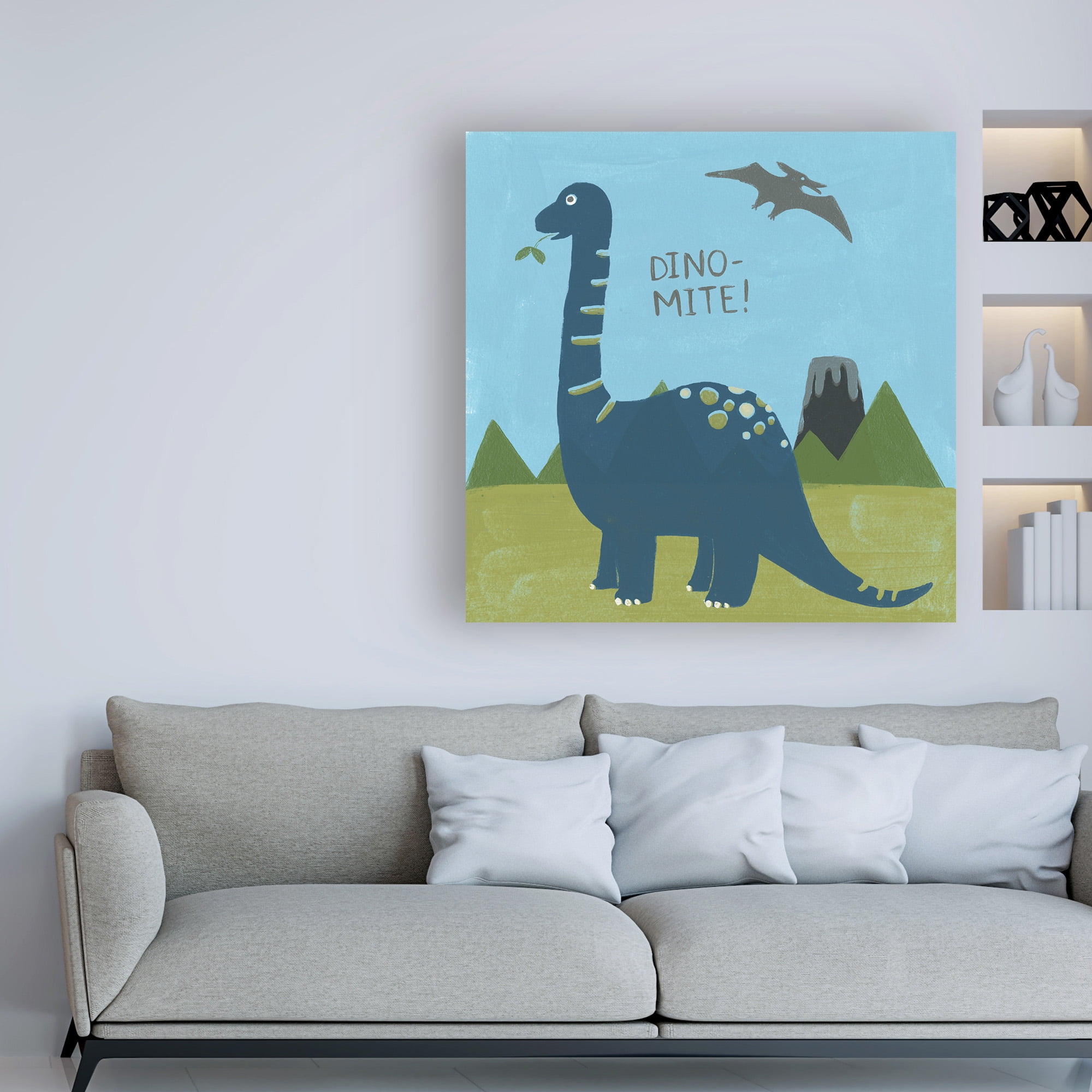 Trademark Fine Art 'Dino mite II' Canvas Art by June Erica Vess