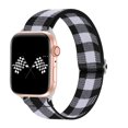 thumbnail image 4 of Bandiction 3 Pack Stretchy Band Compatible with Apple Watch 38mm 40mm 42mm 44mm,Adjustable Elastic Band Braided Nylon Sport Replacement Strap Compatible for iWatch Series SE 8 7 6 5 4 3 2 1, 4 of 8