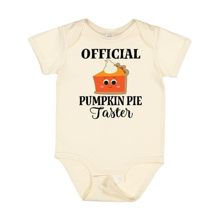 

Inktastic Thanksgiving Official Pumpkin Pie Taster Gift Baby Boy or Baby Girl Bodysuit