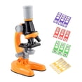 thumbnail image 1 of Microscope 1200X Microscope Children Optical Microscope with LED Light Collection Bottles 12pcs Slides for Kids Student Beginner Science Educational Toy, 1 of 7