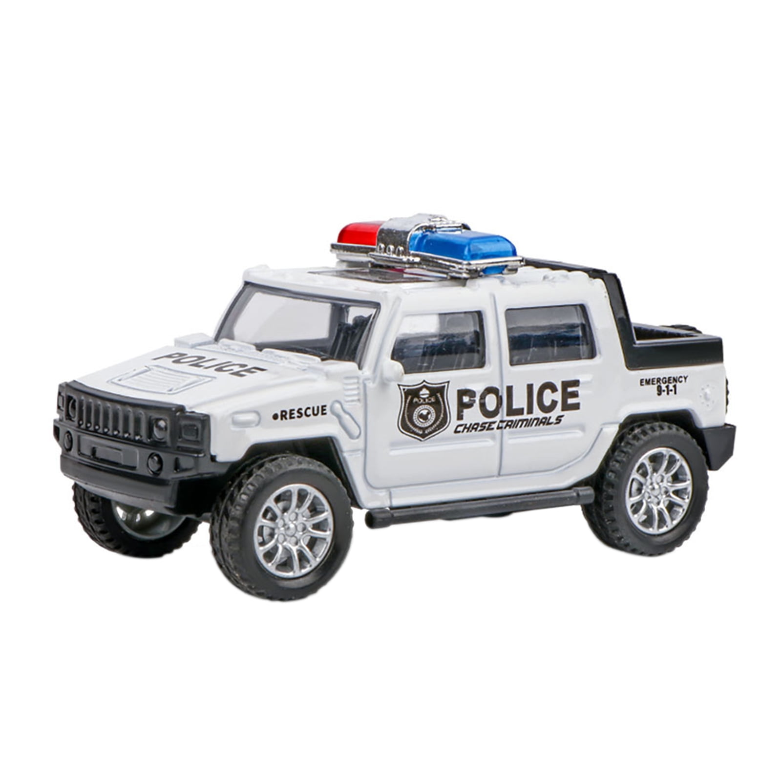 Details about   1/36 Simulation Police Car Vehicle Pull Back Truck Model Kids Toy Christmas 