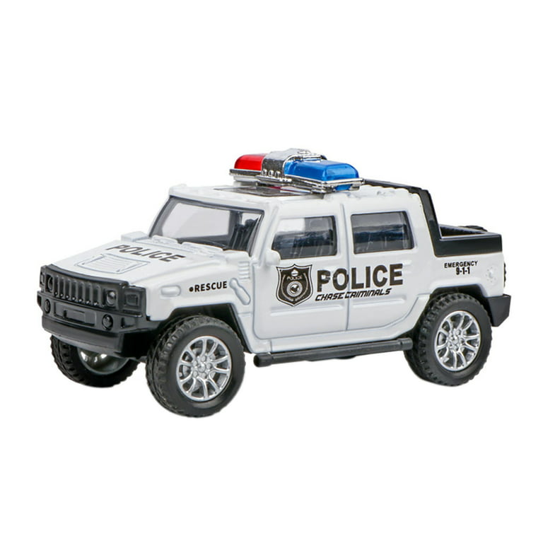 1/36 Simulation Police-Car Vehicle Pull Back Truck Model Kids Toy Christmas  Gift 