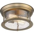 thumbnail image 6 of 2 Light Flush Mount In Seaside Style 11 Inches Wide By 5.5 Inches High-Bronze Finish Z-Lite 727F10-Brz, 6 of 9