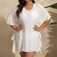 thumbnail image 5 of UAYOTSE Bathing Suit Cover Ups for Women Elegant Solid Color Swimsuit Cover Up Wrap Waist Beach Swimwear Coverup,Sizes XXL, 5 of 9
