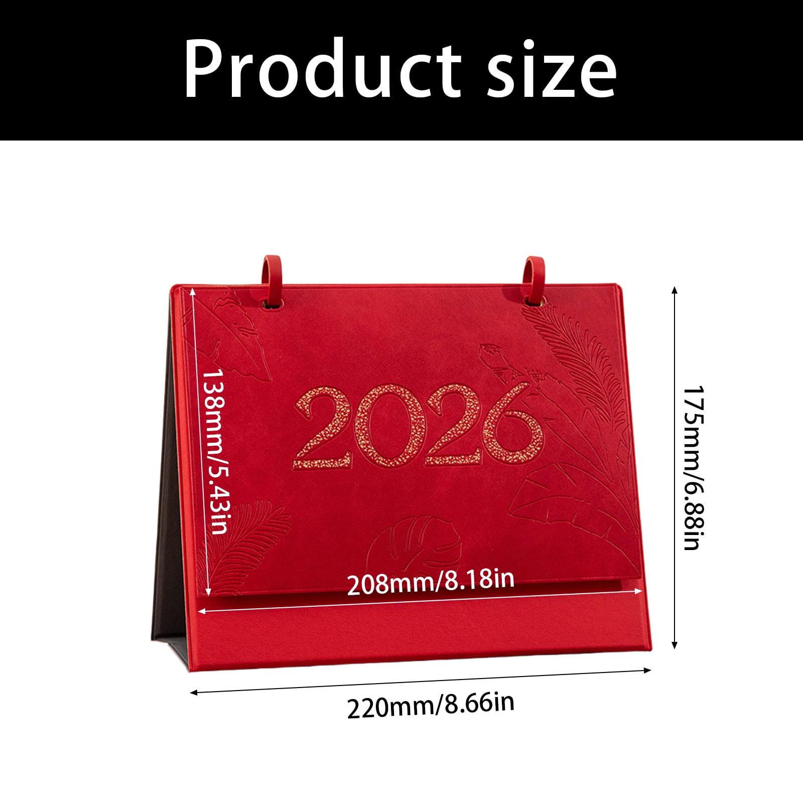 Desk Calendar, 2026 Desk Calendar Planner Double Coil Binding Calendar Standing Flipped Small Desktop Organizers Decors