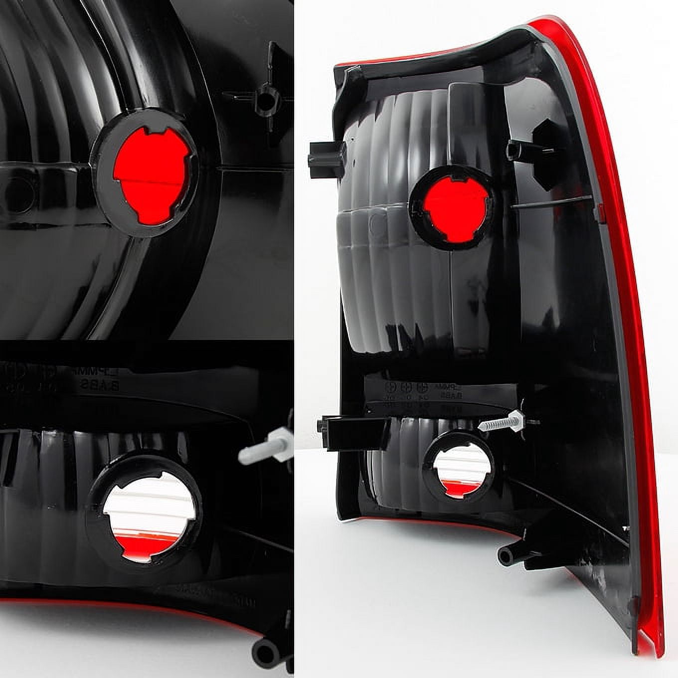 AKKON - For Ford Explorer SUV Red Clear Lens Rear Tail Light Taillamps Brake Lamps Replacement Pair Left + Right
