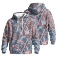 thumbnail image 4 of Dwelliawo Men's and Big Men's Snoopy in Camo Graphic Fleece Hoodie Sweatshirt Light pink XL, 4 of 5
