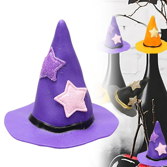Wine Bottle Covers,Halloween Witch Hats Wine Bottle Topper Cap Halloween Wine Bottle Halloween Home Table Decor Halloween Decorations