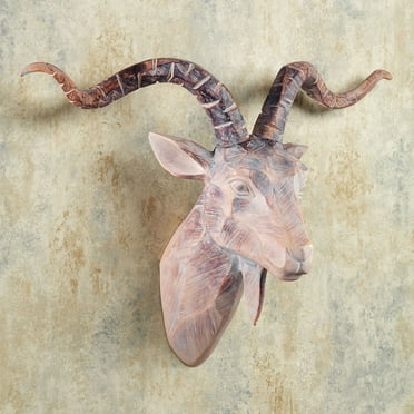 Antelope Head Wall Art Beige Brown