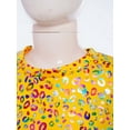 thumbnail image 6 of LiiYii Kids Girls Sparkly Leopard Print Jazz Hip Hop Disco Dance Crop Tops Dancewear Short Sleeve T-Shirt Yellow 11-12, 6 of 7