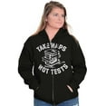 thumbnail image 3 of Take Naps Not Tests Sleepy Nerdy Gym Zip Up Hoodie Men's Women's Brisco Brands S, 3 of 5