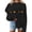 Black, variant on Black Cats on Pumpkin Sweatshirt Halloween Sweatshirts for Women Fall Pumpkin Face Tee Lightweight Pullover Tops