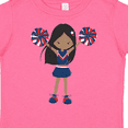 thumbnail image 4 of Inktastic African American Girl, Cheerleaders, Blue Uniform Girls Toddler T-Shirt, 4 of 5
