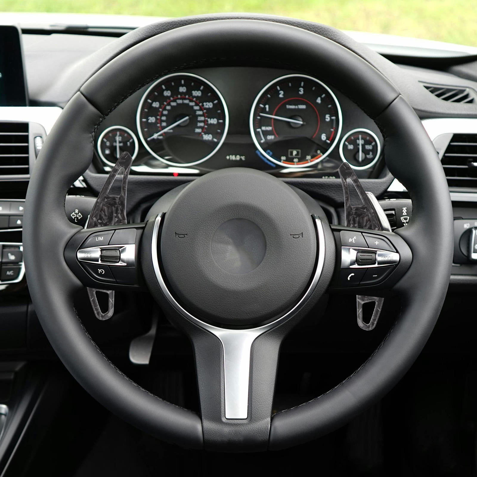 RENACLIPY Black ABS Car Gear Shift Knob Covers 2 Pieces Replacement Accessories for Smooth Driving