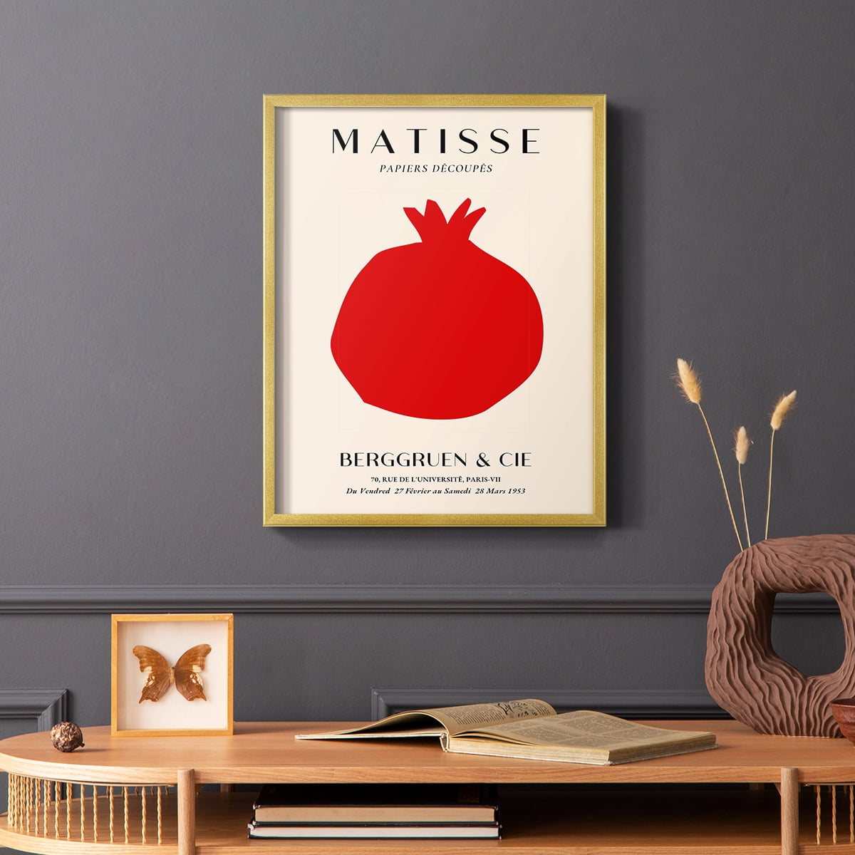 Matisse CLXII Framed Print in Gold Solid Wood 8 x 10 Framed Print