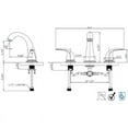 thumbnail image 2 of Ultra Faucets UF55013 Brushed Nickel 2-Handle Lavatory Widespread Faucet, 2 of 2