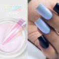 thumbnail image 1 of Polvo de uñas con purpurina perlada, pigmento de cromo, color blanco, púrpura, neón, esmalte de Gel para manicura, decoración artística, 1 of 4