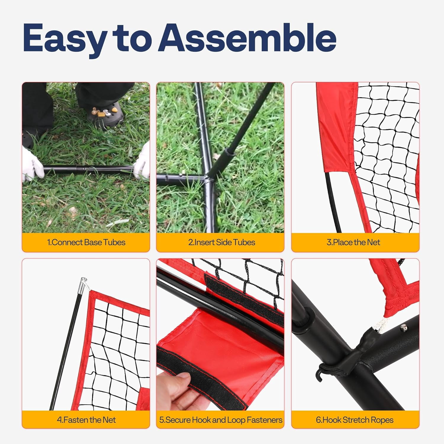 SPECSTAR Football Throwing Net, 7 x 7 ft Football Practice Net with 5 Throwing Target, Quarterback Training Equipment for Improving Throwing Accuracy, Includes Carry Bag