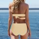 thumbnail image 2 of MKLEKYY Trajes De Baño Women High Waisted Bikini Sets Swimsuits Color Block Two Piece Drawstring Bathing Suit, 2 of 6