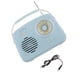 thumbnail image 2 of Radio portátil perfecl con Bluetooth recargable diseño retro Azul, 2 of 8