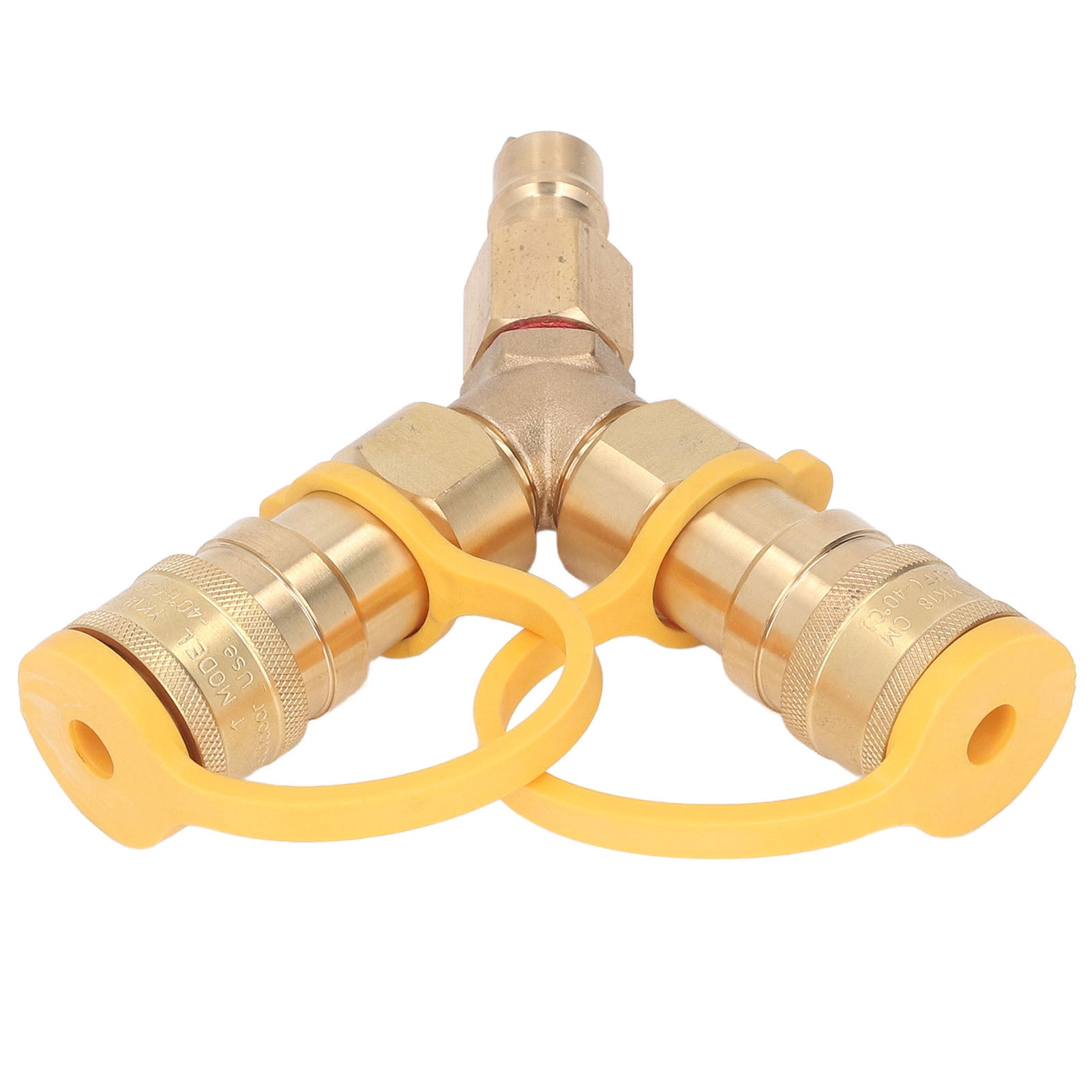 Grill Y Connector, Leak Free Brass Rubber Gas Y Splitter For Fire Pits