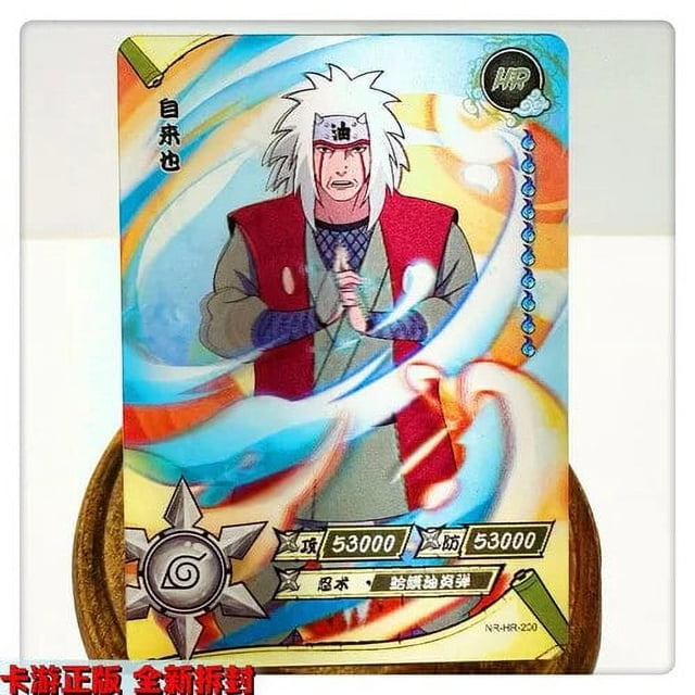 Tarjeta KAYOU Naruto HR 161--200 Uzumaki Naruto Equipo de lectura mensual ilimitado 7 R Oshi Kaguya Jiraiya Tarjeta de colección