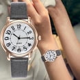 thumbnail image 2 of Funie Montre à Quartz Analogique pour Femmes, Cadran Rond Simple, Chiffres Arabes, Bracelet en Similicuir, 2 of 8