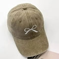 thumbnail image 4 of Fesfesfes Womens Baseball Caps Fashion Casual Bow Print Versatile Hats Soft-brimmed Adjustable Classic Sun Hats, 4 of 4