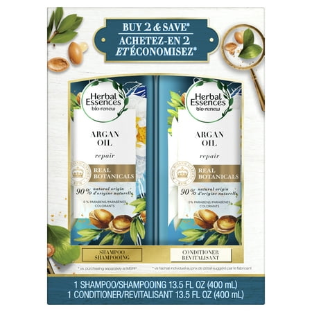 Clairol Herbal Essences - Herbal Essences bio:renew Argan Oil Of Morocco Repairing Color-Safe Shampoo and Conditioner Bundle