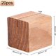 thumbnail image 2 of 20 soportes de madera para tarjetas de mesa, soportes de madera de pino para números de mesa, soportes cuadrados para letreros de mesa color marrón silla de montar, 2 of 7