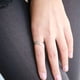 thumbnail image 5 of Anillo ajustable estilo ala angular para mujer (plata), 5 of 5