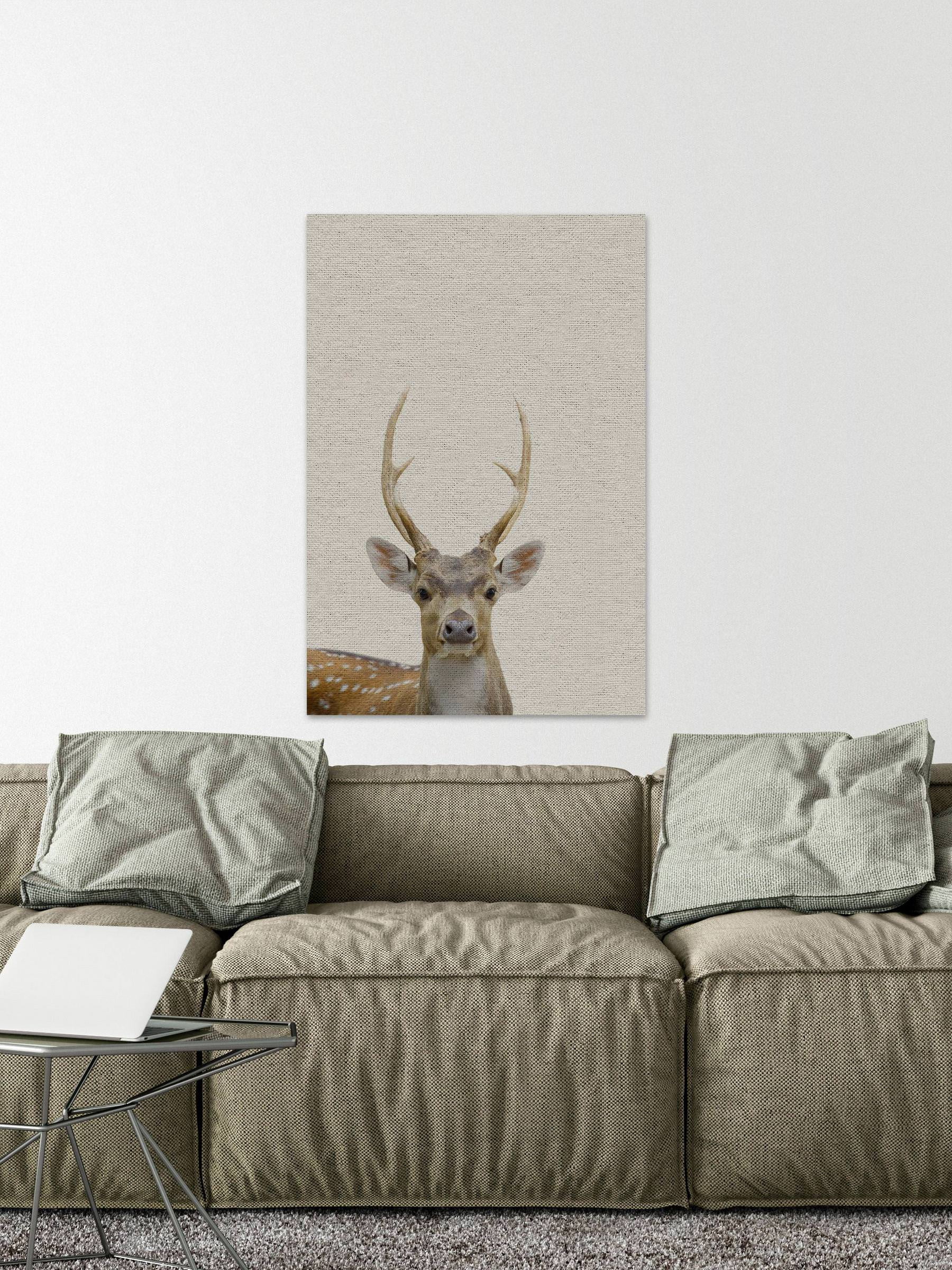 Little Antler Painting Print on Wrapped Canvas